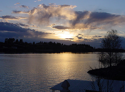 Snake River Sunset near Burley, Idaho thumbnail