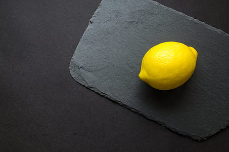 Photo of Yellow Lemon on Gray Surface thumbnail