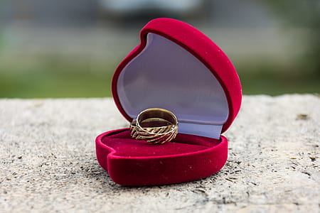 gold-colored ring in trinket case thumbnail