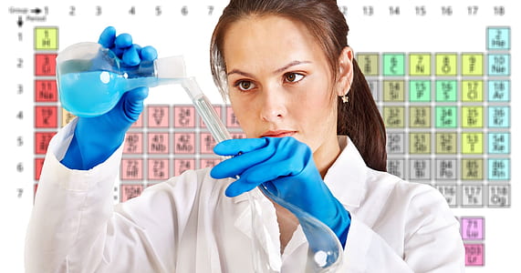 woman in white lab gown thumbnail