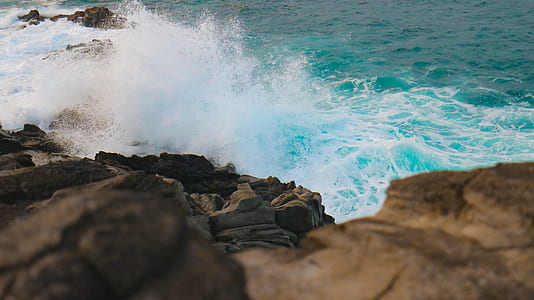body water splashing sea cliff thumbnail
