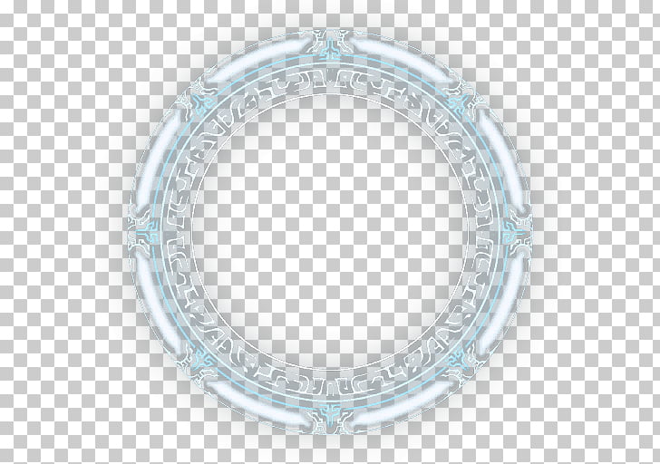Circle Religion Islam Pattern, Magic circle of blue light emission, round white and blue frame PNG clipart