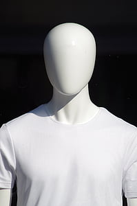 mannequin wearing white shirt thumbnail