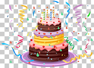 Birthday cake , Birthday Cake with Confetti , birthday cake illustration PNG clipart