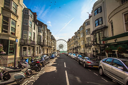landscape photography of road surrounded by vehicle thumbnail