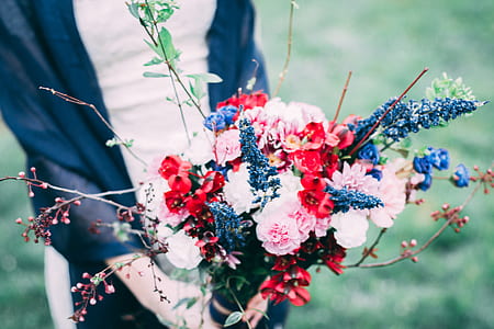 person holding bouquet thumbnail