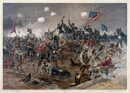 group of men fighting each other painting thumbnail