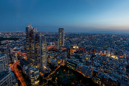 aerial photography of high rise buildings thumbnail