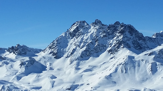 snow capped mountain photo thumbnail