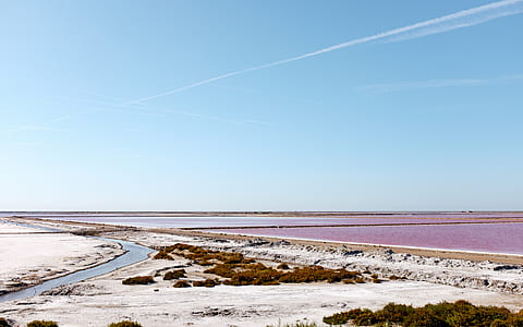 side-view photography of river on field thumbnail