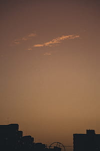 sunset, city, pink, cloud thumbnail