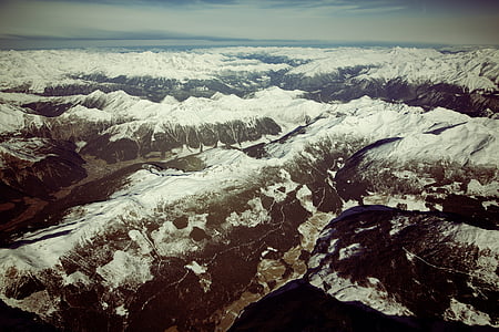 aerial photo of alpine mountains thumbnail