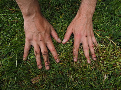 man holding green grass thumbnail