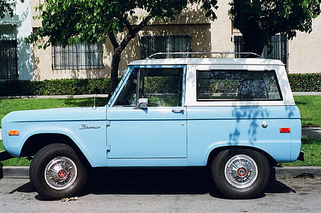 blue, car, vehicle, vintage thumbnail