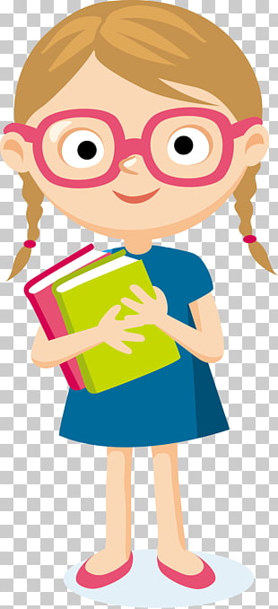 Student Cartoon, student, girl carrying two books illustration PNG clipart