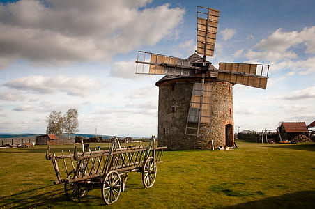 gray concrete windmill thumbnail