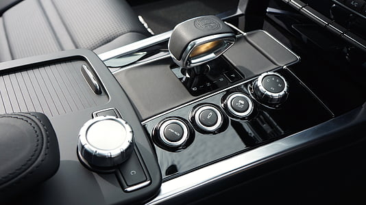 gray and black vehicle center console in closed-up photo thumbnail