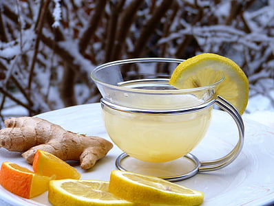lemon juice filled clear glass mug thumbnail
