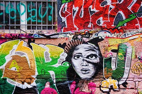 concrete house with graffiti thumbnail
