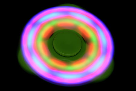 spinning LED light-up fidget spinner thumbnail