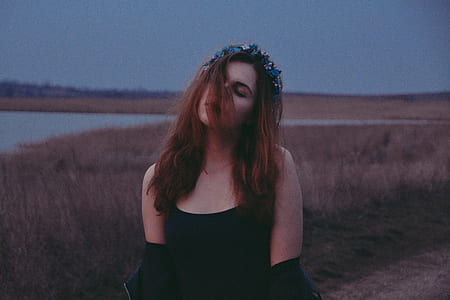woman wearing black top thumbnail