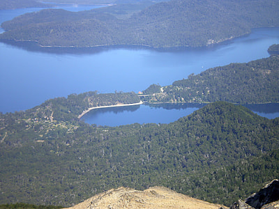 Lago Correntoso lake landscape in Nahuel Huapi National Park, Argentina thumbnail
