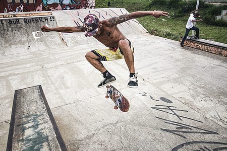 man skating during daytime thumbnail