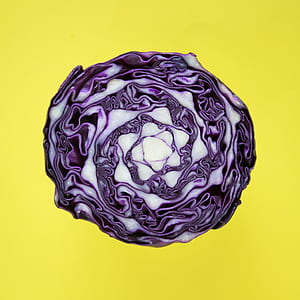 oval purple and white ornament thumbnail