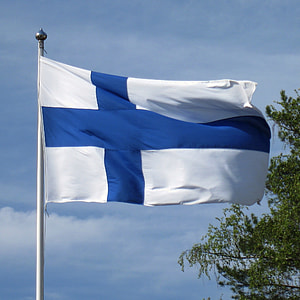 Flag Of Finland, Blue Cross Flag thumbnail
