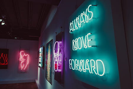 assorted neon signage during night time thumbnail