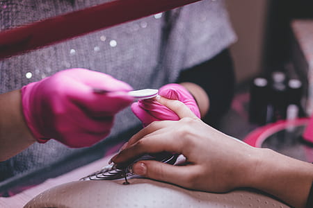 Close-up of Woman Having Manicure thumbnail