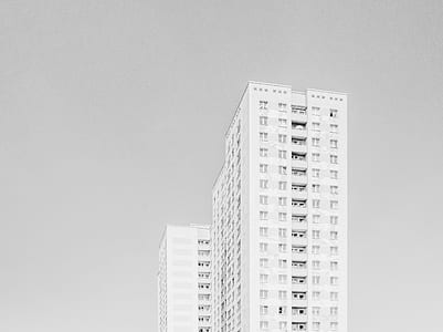 greyscale photo of high-rise building thumbnail