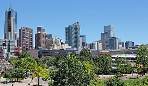 cityscape under clear blue sky thumbnail