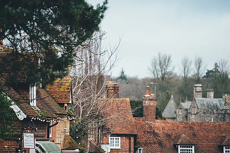 aerial photography of houses thumbnail