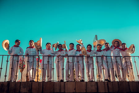 group of children with matching shirts and sombreros thumbnail