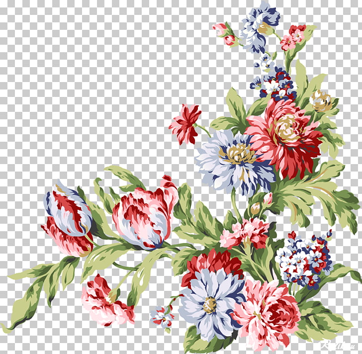 Paper Flower Vintage Clothing Floral Design Corner Flower Red