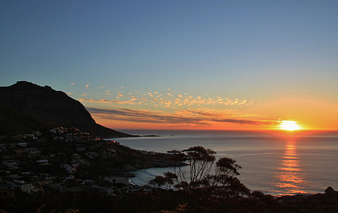 sunset on body of water thumbnail