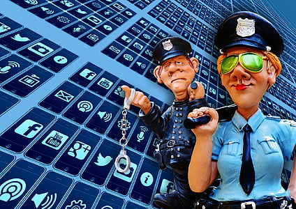 two police illustration thumbnail
