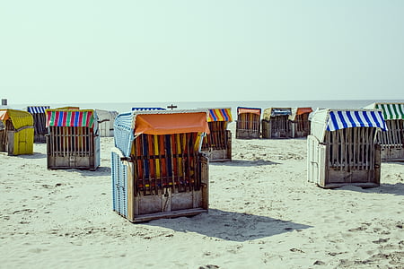 brown wooden shed on shoreline thumbnail