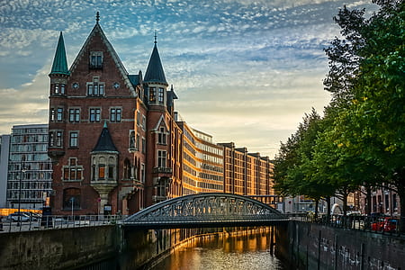 building near bridge at daytime thumbnail