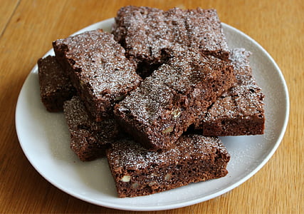 plate of brownies thumbnail