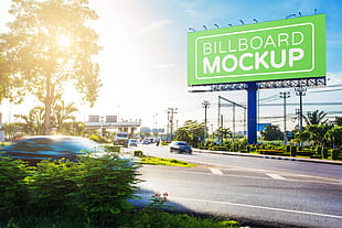 Free Outdoor Billboard Mockup psd file