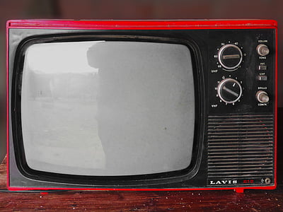 photo of vintage red and black Lavis CRT television thumbnail