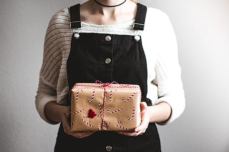 parcel, package, candy cane, string thumbnail
