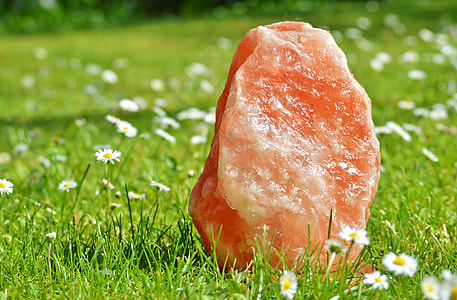 salt lamp on grass thumbnail