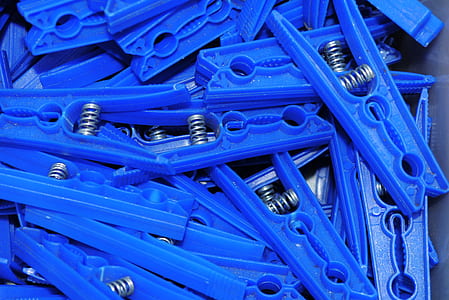 blue plastic cloth clip lot thumbnail