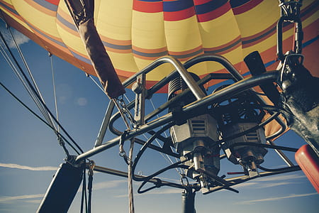 flying hot air balloon at daytime thumbnail