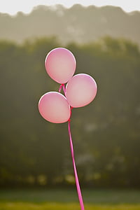 three pink balloons thumbnail