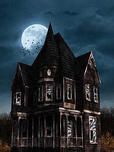 gray and black mansion illustration thumbnail