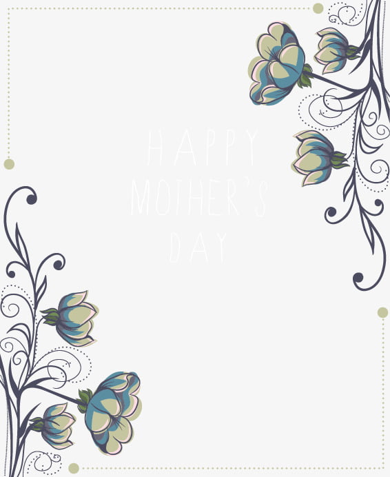 hand-painted flowers background material eps file